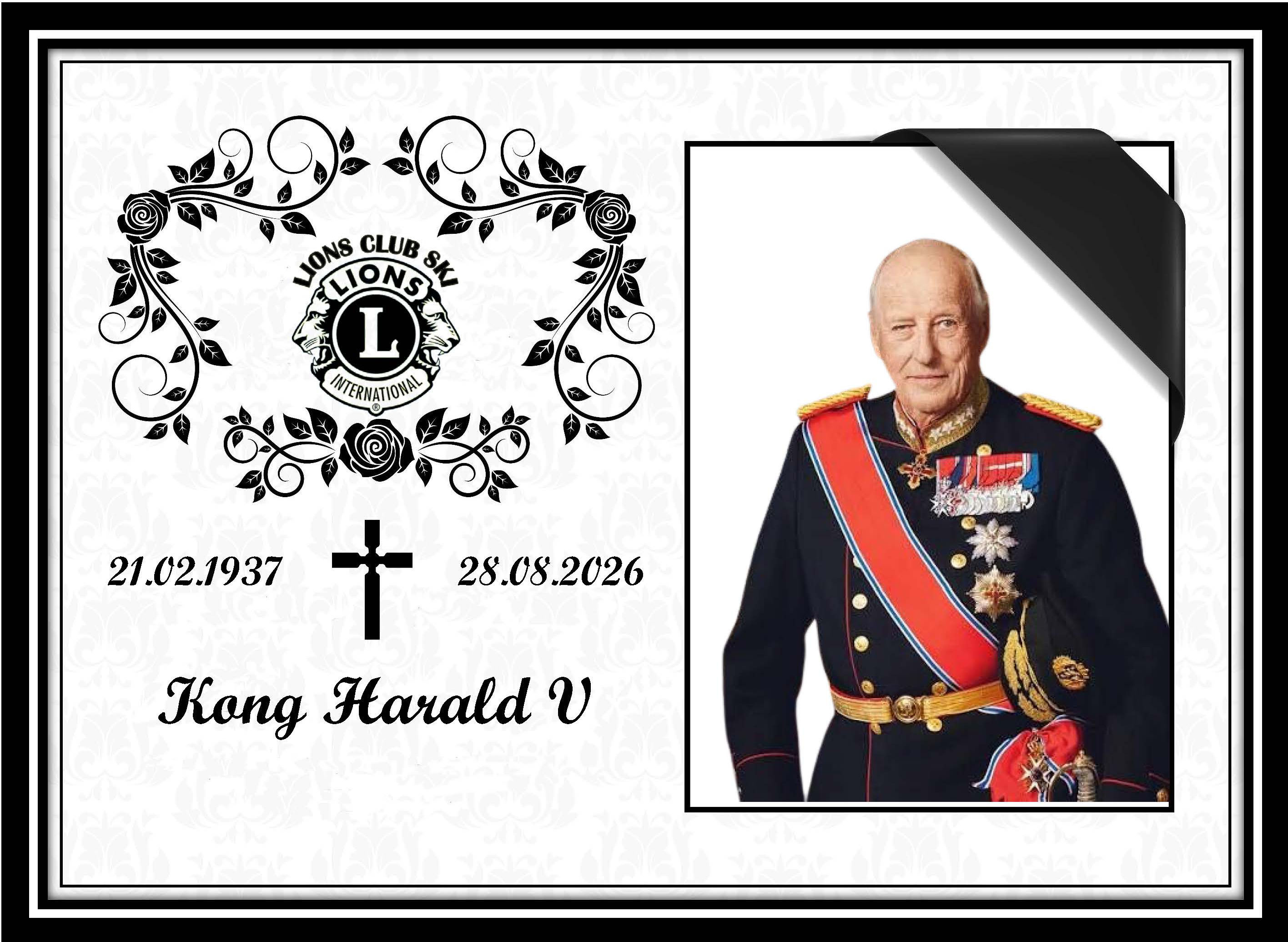 Artikkelbilde til artikkelen Kong Harald V er død.