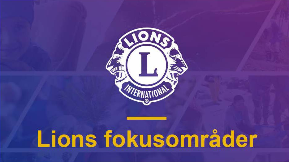 Artikkelbilde til artikkelen Lions’ fokusområder. 